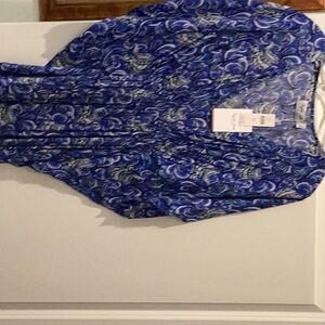 Hera Collection Blue and White Paisley Dress
